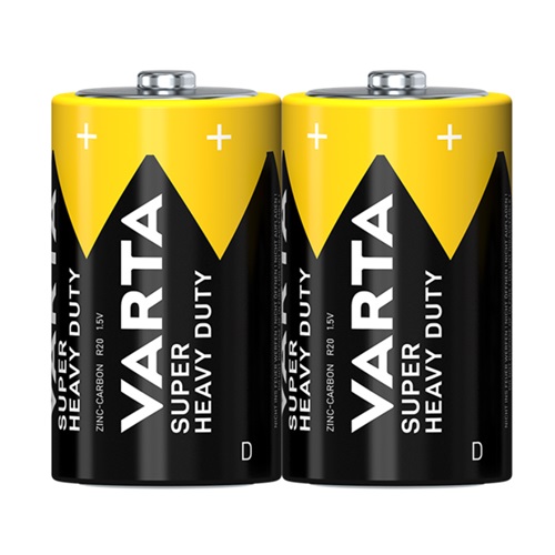 Батарейка VARTA SUPERLIFE солевая D R20 2xFOL